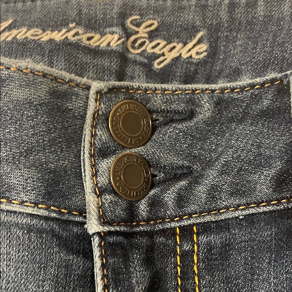 American Eagle Outfitters Women's Flare Blue Jeans - Picture 4 of 6